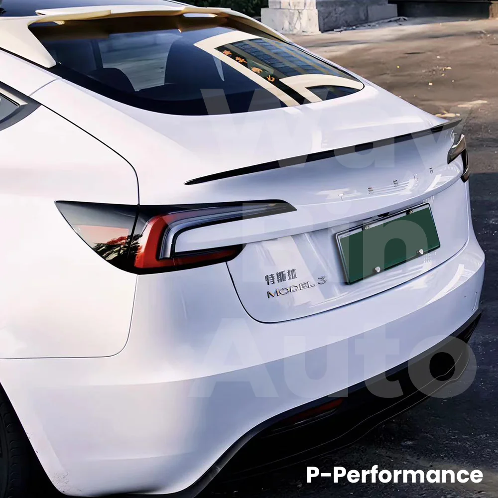 2024 Tesla Model 3 Highland Carbon Fiber Spoiler Rear Trunk Wing