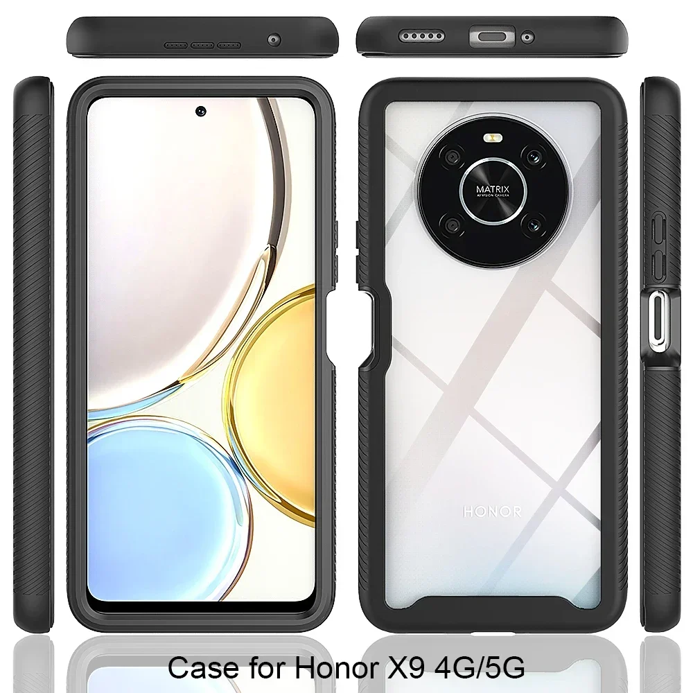 Crystal Clear 360° Protective Bumper Armor Case