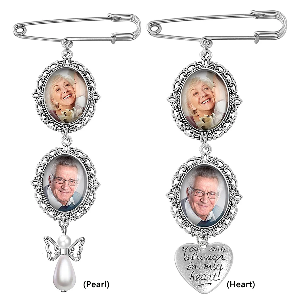 Picture Charm Cabochon Pendants Wedding Bouquet Photo Charms for Bridal Wedding Party