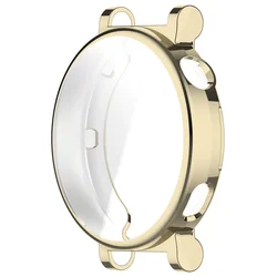 Versatile Soft TPU Watch Case with Screen Protector for Huawei Watch GT 4 Series (41mm Light Gold)