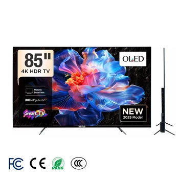 Televisor Inteligente LED OLED 4K UHD HDR10 de 50 y 85 Pulgadas, Ultra Delgado, Android, WiFi, Control por Voz, Modo de Juego, Altavoz Integrado 1