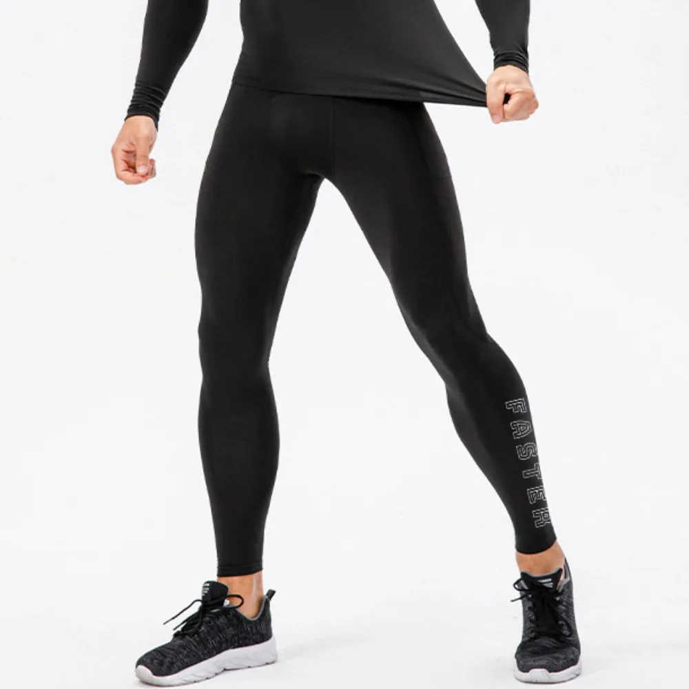 Sport Jogging Trousers Men Compression Pant Running Sports Leggings Male Workout Bottoms Trousers Jogging Training Quick Dry Fitness Tights