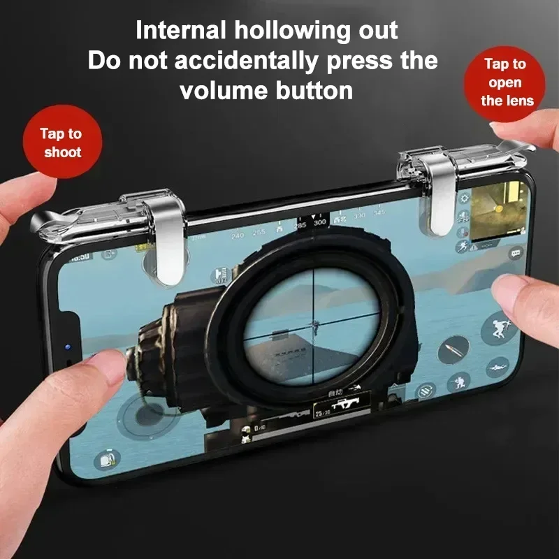 K03 وحدة تحكم ألعاب الهاتف المحمول 4 أصابع PUBG Ga...