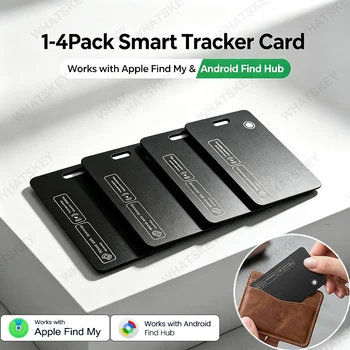 Localizzatore sottile per portafoglio compatibile con iOS e Android, compatibile con Find My e Google Find Hub, localizzatore Bluetooth impermeabile per portafoglio, bagagli e passaporto