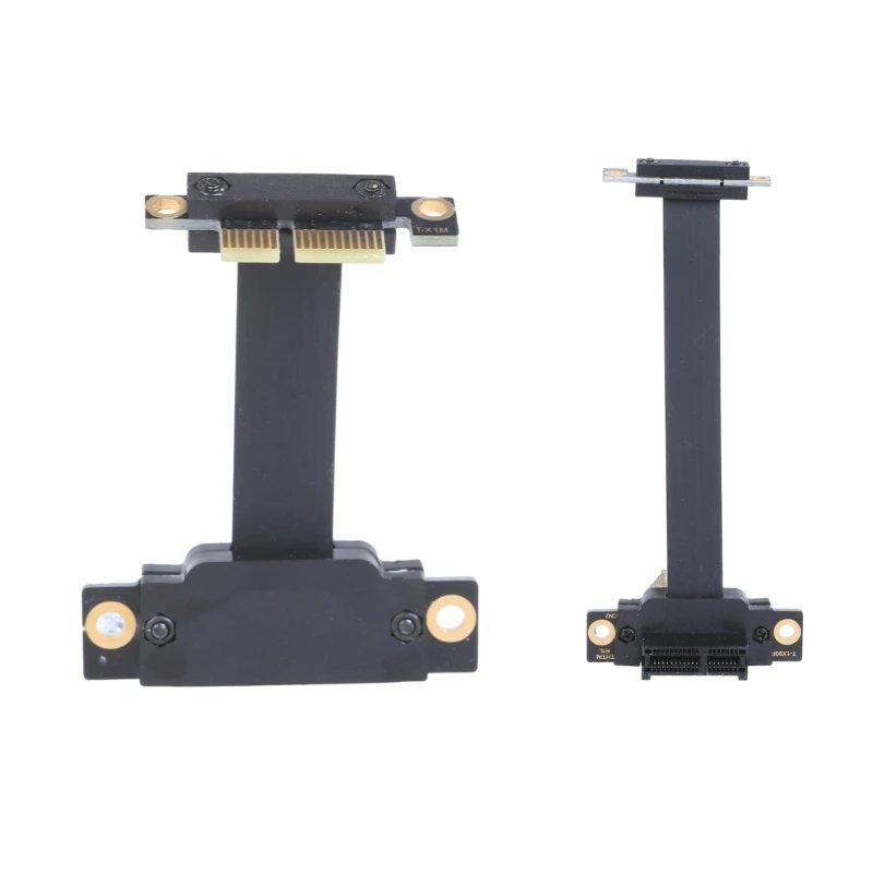 

New Flexible PCIE X1 Extenders Double 90°High Speed PCIe x1 to x1 Extension Cable Achieve Fast Data Transfer 50mm/10cm