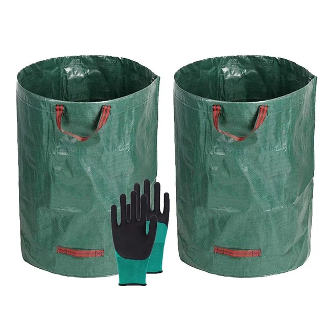 Foldable Garden Waste Bag, Lawn Leaf Trash Bags