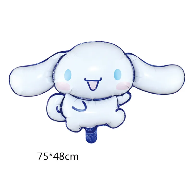 Kuromied My Melodyed 시나모롤 라운드 포일 풍선 파티 용품 장식, 애니메이션 피규어, 헬륨 팽창 글로보 장면 레이아웃, 5 개