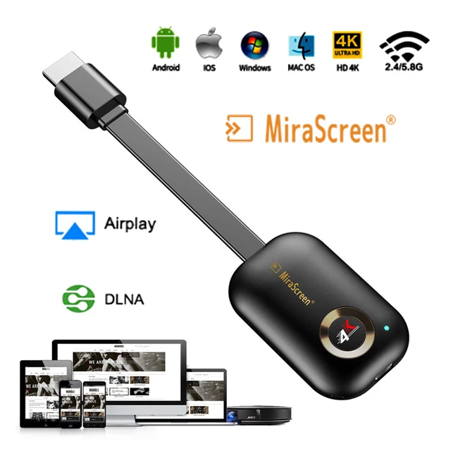 2.4G for 4K MiraScreen Display TV Stick Dongle Crome Cast HDMI-compatible  Wireless WiFi Display Receiver for iOS Android A TV - AliExpress
