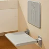 Home Non-slip Elderly Bathing Special Back Bathroom Chair Folding Wall-mounted Bathroom Seats Shower Chair Changing Shoe Stool 5