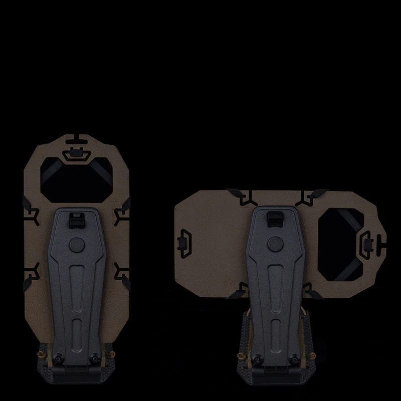 Tactical 90&deg; Rotating Phone Holder Outdoor Hunting Vest Front Smartphone Holder Stand Adjustable Molle Foldable Navigation Board