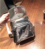 Fashion Vegan Leather Small Size Silver Backpack 90s Fashion Women Casual Korean Stylish Rivet Shiny Rhinestone Travel Daypack 5