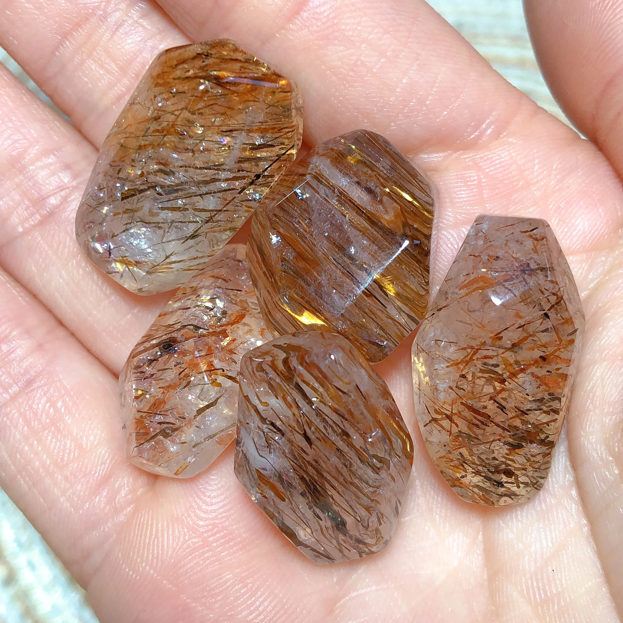 Natura Crystals Golden Black Rutile Super Seven Freeform High