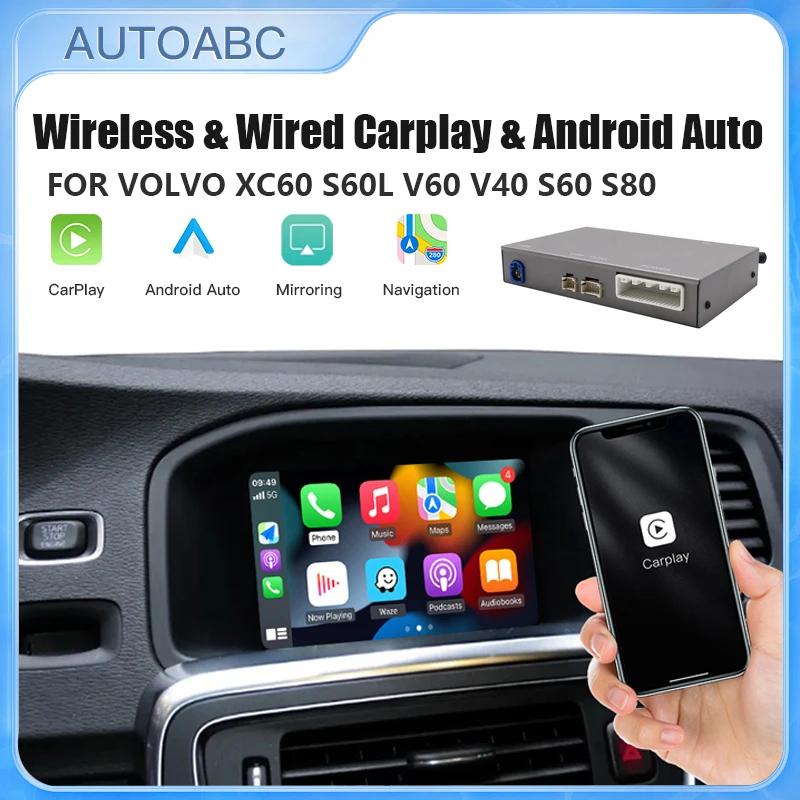 Wireless Carplay for Volvo XC60 S60 V40 V60 XC90 S90 Module Car Accessories Android Auto Airplay Mirror Link