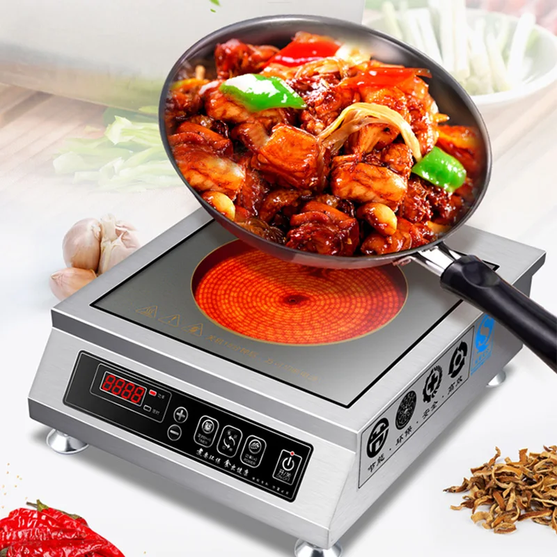 3500w high-power induction cooker commercial induction cooker electric pottery stove smart stir-fry flat convection stove