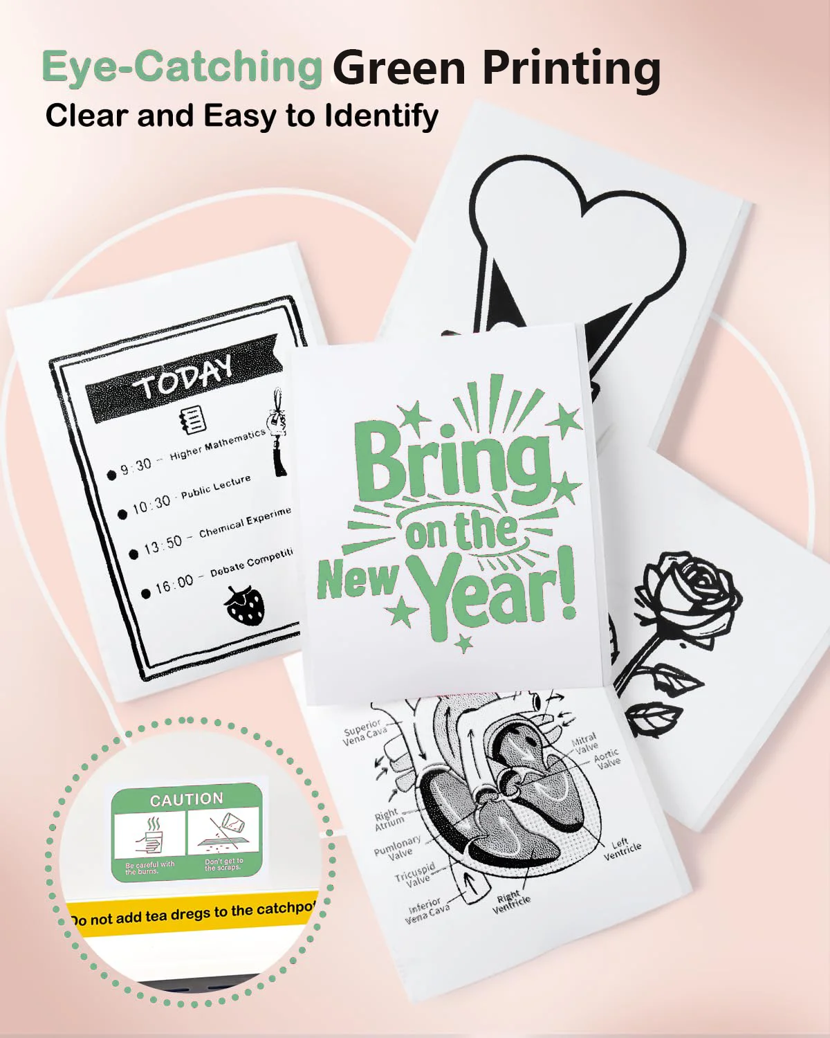 [Portable Thermal Sticker]Mini Instant Camera Thermal Paper | Portable Photo Printing Supplement for 57mm Pocket Printers