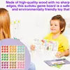 Sudoku Board Colorful Wooden Sudoku Puzzles Board Game Brain Teaser Desktop Toys Number Thinking Game for Adults and Kids 3 3