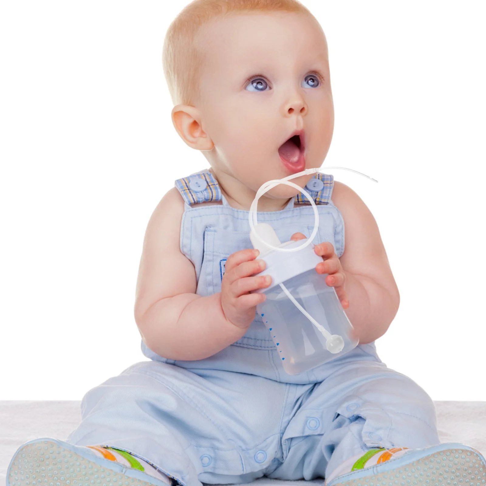 Flexible Hose With Weighted Straw Breastfeeding Aid Milk Dispenser For Baby Bottle Tubing Feeding Bottles Storage Container