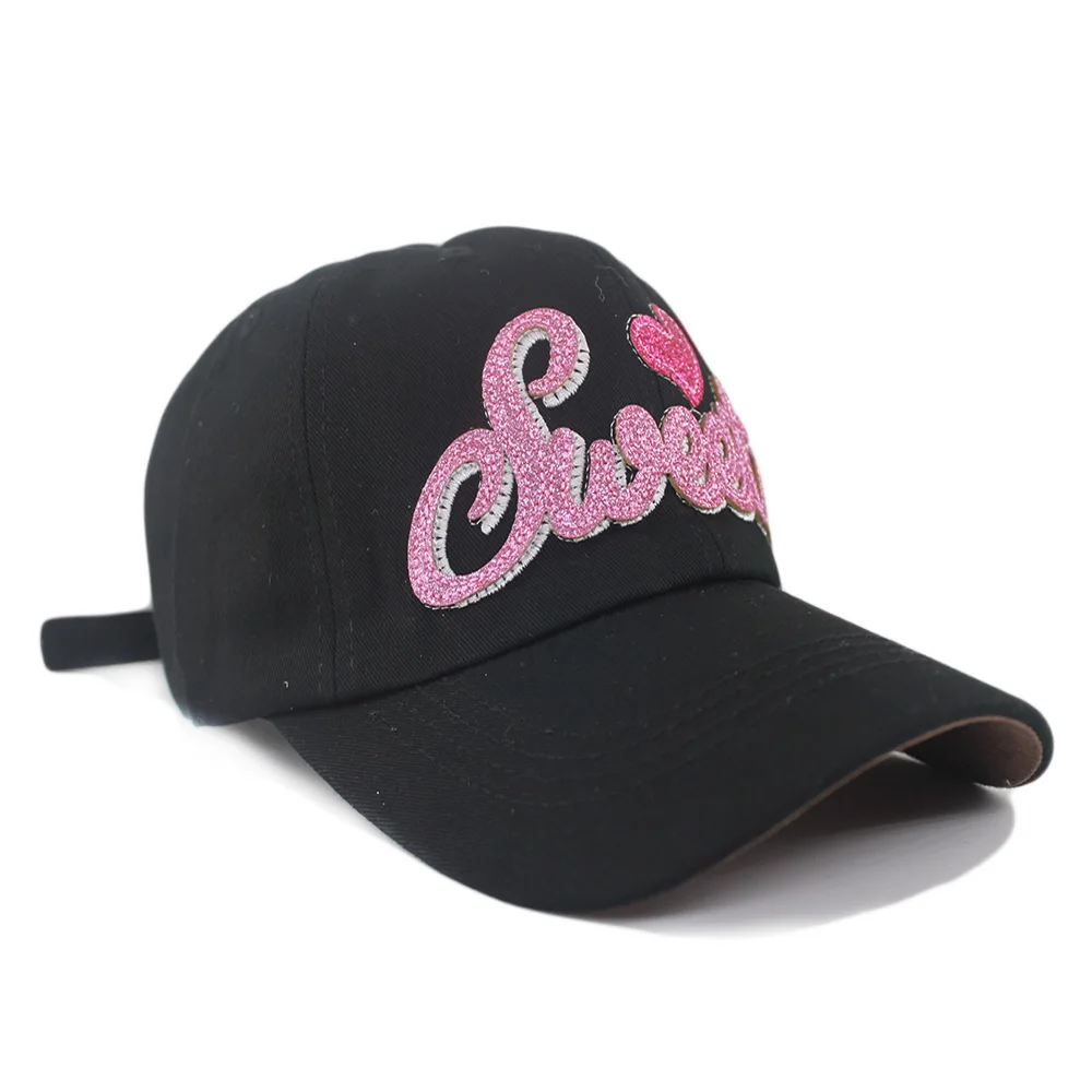 New Casual Adult Summer Baseball Cap For Female Letter Sweat Outdoor Caps Hat Girls Hip Hop Gorro Fashion Bone Love Cap