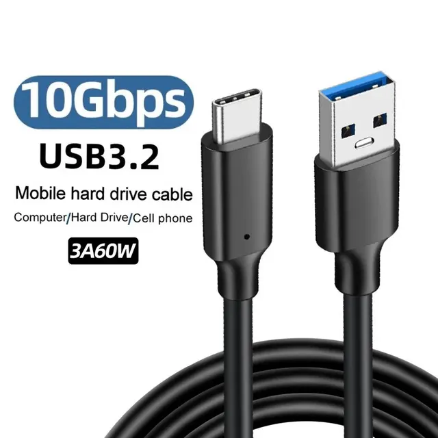 כבל USB 3.2 10Gbps – חיבור מהיר ואמין להעברת נתונים וטעינה 1
