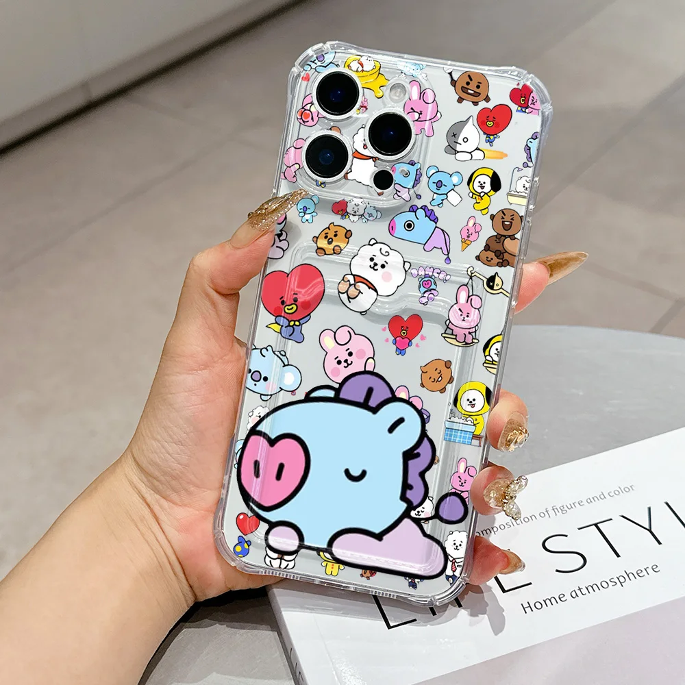 Cartoon B-BTS Card Holder Case - Stylish & Durable Cover