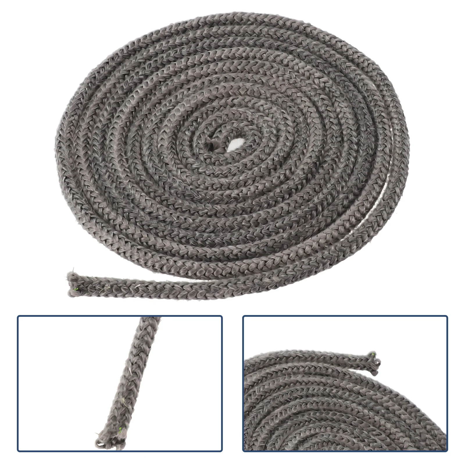 

Black Rope Seal Durable Fiberglass Industrial Oven 8mm X 300cm Good Sealing Performance Wood Burning Stove Doors