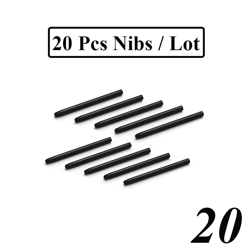 thumbnail image 2 of 20Pcs Black Pen Nibs Tip Refill For Wacom CTL CTH 471 671 472 490 69 2 of 14