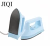 JIQI Mini Portable Electric Irons Craft Hot Fix Rhinestone Iron Clothes Garment Flatiron Travel Dry Ironing Machine Baseplate EU 1