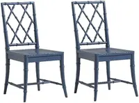 X-Back Dining (Set of 2) Side Chair, Blue 1