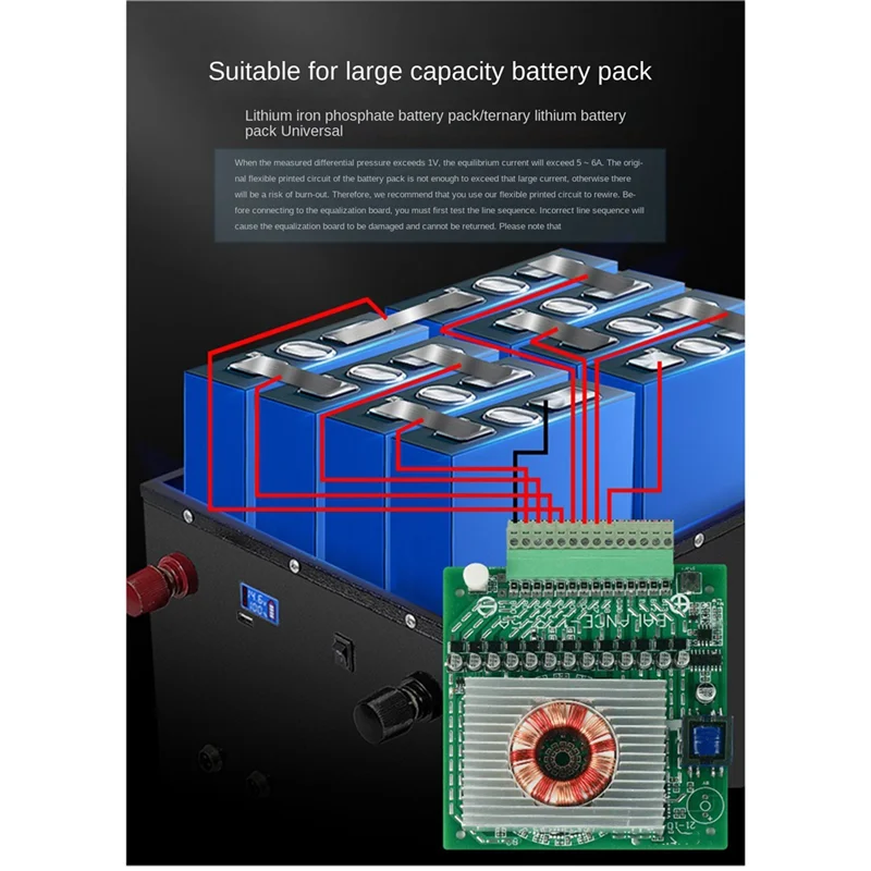 

8A Active Equalizer Balancer 3S 4S 6S 7S 8S 12S 14S 15S 16S 17S 18S 19S 20S 24S BMS Lifepo4/Li-Ion 5A Capacitor(5A 4S)