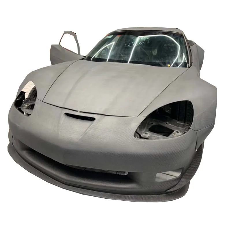 For 20052013 Corvette C6 Z06 Front Bumper Cf Carbon Fiber Matte Finish