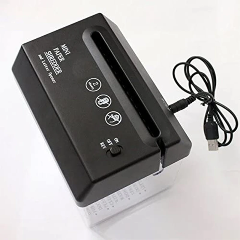휴대용 미니 종이 전기 USB 배터리 작동 문서 종이 절단 도구, 홈 오피스용