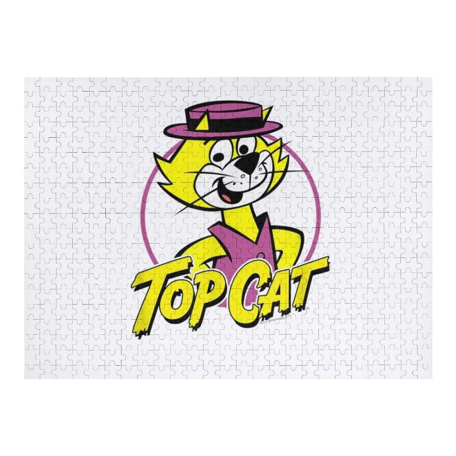 

Top Cat Top Circle Jigsaw Puzzle Personalized Baby Object Customizable Gift Personalized Toys Puzzle