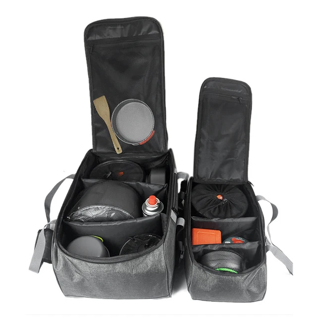 Camping Outdoor Cookware Utensils & Stove Tote (M/L) 6