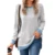 Women Casual Long Sleeve Shirts Crewneck Pullover Tunic Top Autumn Colorblock Side Split Loose Sweatshirt Streetwear 11