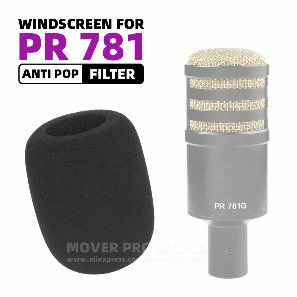 para Heil Sound Pr781g Pr781 pr 781 Pr781b Pr781 Pára-brisas Microfone Anti Pop Filtro Esponja Mic Tela Pára-brisa Capa Espuma