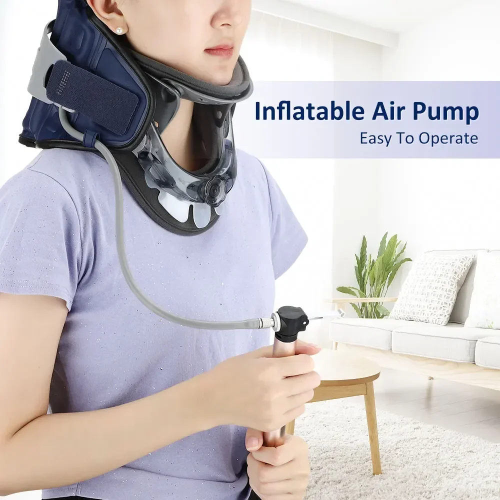 

Adjustable Neck Correction Repair Collar Pain Relief Neck Cervical Traction Device Neck Support Fatigue Relief Tool Health Care