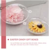 10 Pcs Egg Decoration Box Clear Fillable Ball Transparent Pendants Easter Party Supply Plastic 6