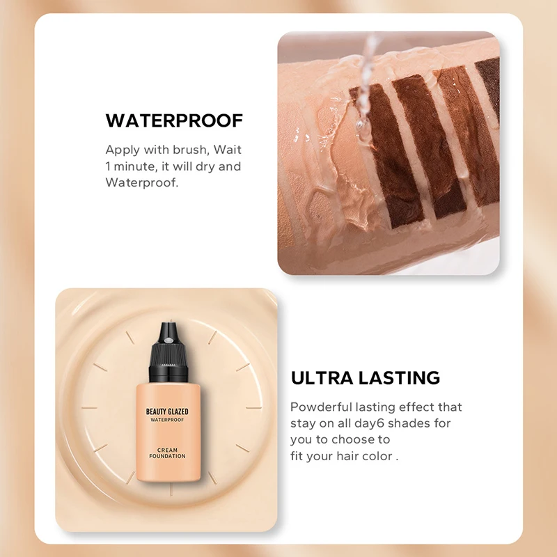 8 Hours Long Lasting Makeup Retention Concealer Waterproof Foundation Makeup Full Coverage Moisturizing 9 Color Cosmetics 2024 4