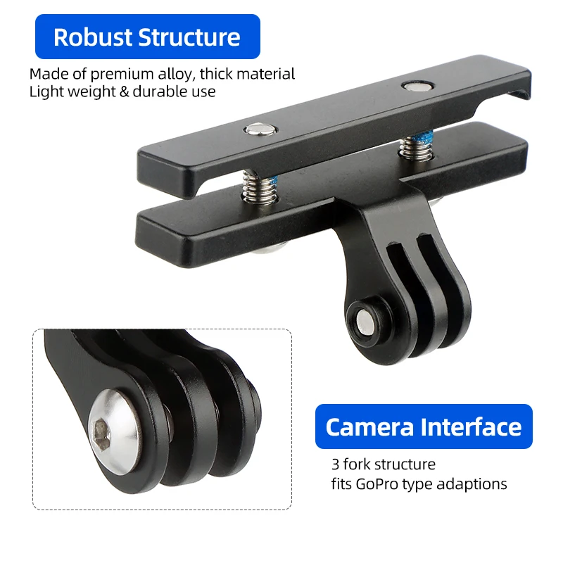 Bicycle Saddle Rail Mount Adaptor Rear Light Bracket and Camera Holder