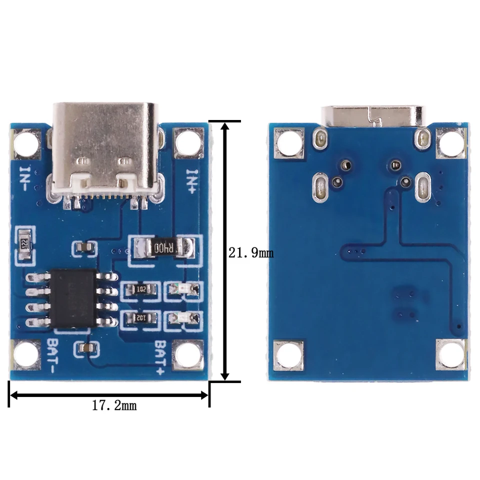 5 Modules TP4056 - Carte Chargeur USB 5V 1A Pour Batteries Lithium, Neufs