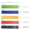 1/5/20pcs 5-Color Yoga Resistance Rubber Band Fitness Equipment 0.35mm-1.1mm Pilates Exercise Training Fitness Elastic Band 6