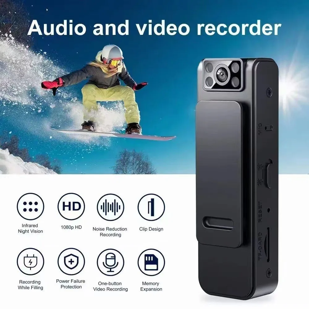 

Магнитный зажим L8, Wi-Fi камера HD 1080P, микро-камера, Спортивная DV-камера ночного видения, видеодиктофон, Экшн-камера