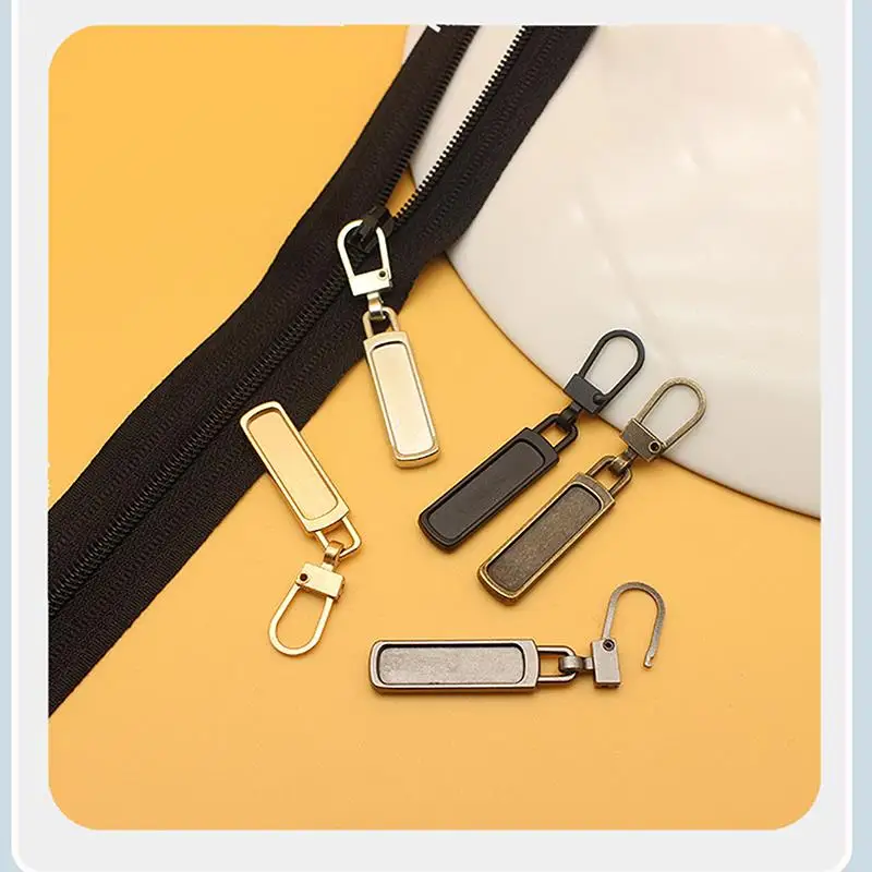 5pcs Metal Zipper Universal Instant Zipper Repair Kit Pull Replacement Zip Slider For Clothing Jacket Diy Craft Sewing Zip Head zipper repair kit zipper pullers zipper sliders zipper heads
