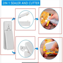 

Portable Charge Sealer Mini Sealing Machine Magnetic Suction Sealing Clip Food Moisture-proof Sealing Mouth Used For Kitchen