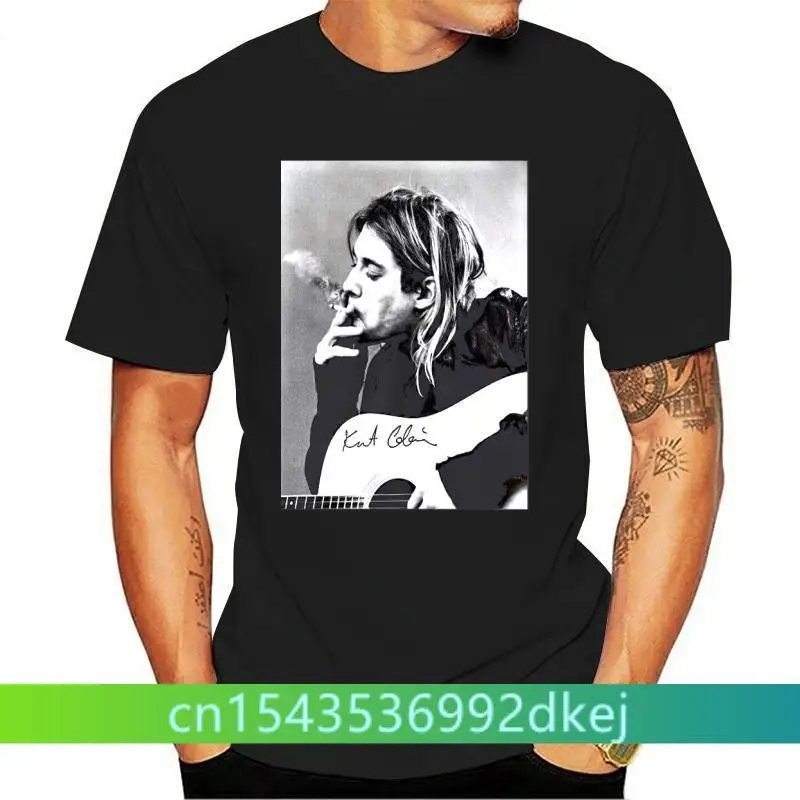 

Kurt Donald Cobain Men Black T shirt Tee S-3XL(1)