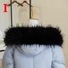 Multicolor Winter Hood Fur Decor Warm Faux Fur Scarf Women Coat Fur Collar Shawl Detachable Soft Plush Collars Accessories 5