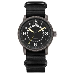 Enhanced Field Watch with Luminous Display and Fabric Strap (Black)