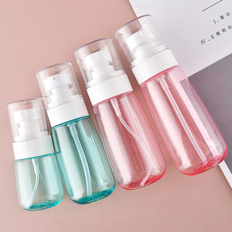 10PCS 30/50/100ML Colorful Plastic Perfume Atomizer Empty Spray