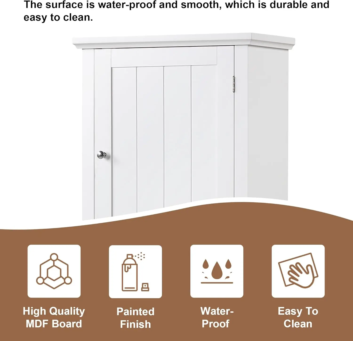 67.3" Tall Linen Cabinet, Modern Freestanding with 2 Doors and 1 Drawer, Organizers Storage, Shelves