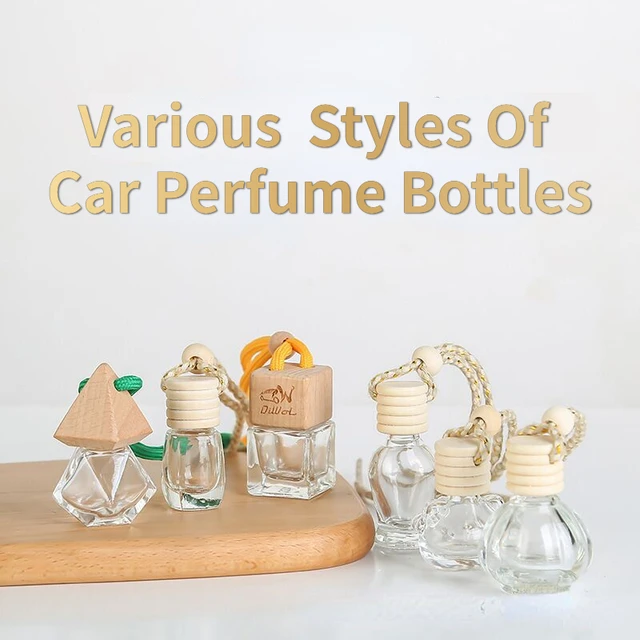 10 teile/los Auto Lufterfrischer Hängen Glas Flasche Anhänger Auto Parfüm  Diffusor Flasche Für Ätherisches Öle Duft Ornament - AliExpress
